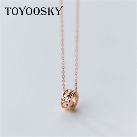Toyoosky Classic 925 Sterling Zilver Rose Goud Ronde Vintage Coin