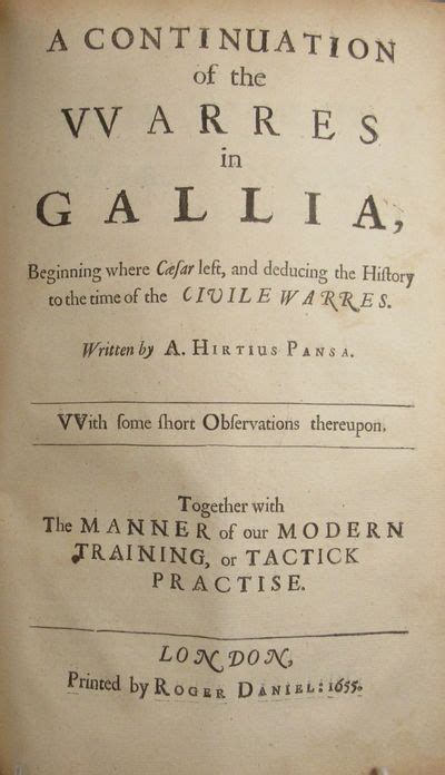 The Commentaries Of C Julius Caesar Of His Warres In Gallia And The