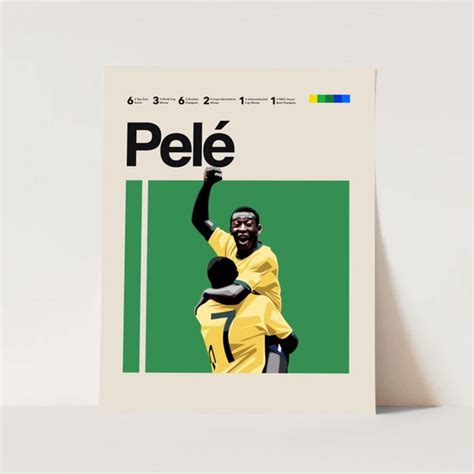 Pelé Soccer Poster Etsy