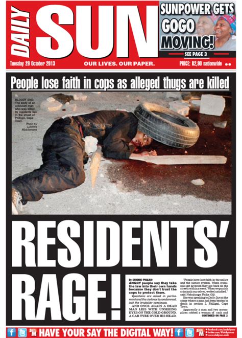 The Sun Daily News Dailysunturns15 The Day The Editor Took A Bullet