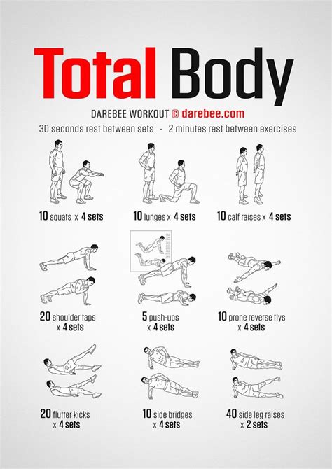 Total Body Workout Total Body Workout Full Body Workout Routine