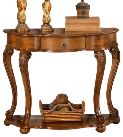 Accent Furniture Old World Entry Table Traditional