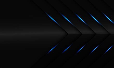 Premium Vector Abstract Blue Light On Dark Grey Metallic Arrow With