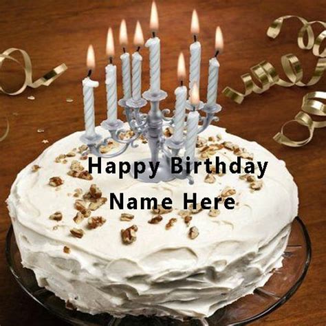 Want to wish in a unique way? Write Name On Happy Birthday Cake With Candle