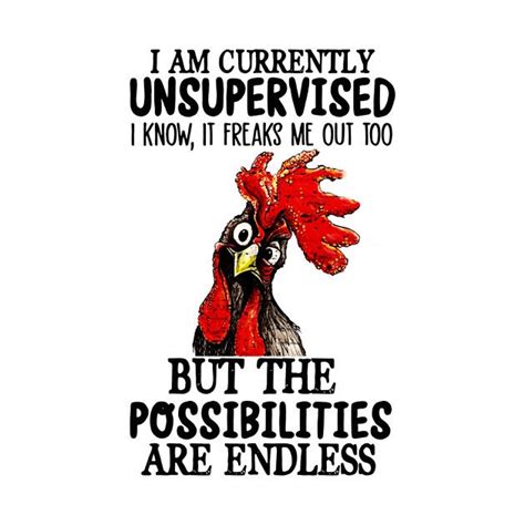 Check Out This Awesome Roosterchickeniamcurrentlyunsupervisedbutthepossibilit