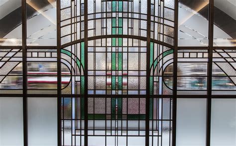 Art deco & nouveau styled stained glass window panels for cabinets and furniture. Art Deco Stained Glass 'reinvented' - Bradley+Basso Studio