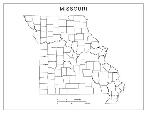 Missouri County Map Printable