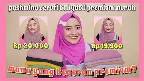 Apa yang menarik, dengan shopee, anda boleh jadikan sebagai sumber pandapatan kedua. Shopee Haul + Bandingin Pashmina Ceruti Babydoll Premium ...