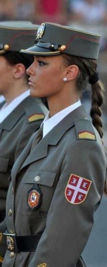 25 serbian female soldiers ideen soldatin uniform armee