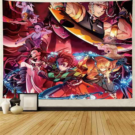 Buy Demon Slayer Anime Tapestry A Large Mural Scroll Suitable For
