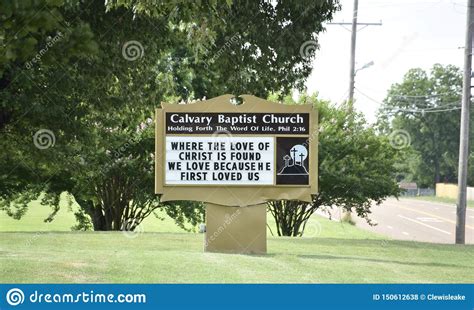 Calvary Baptist Church Memphis Tennessee Editorial Image