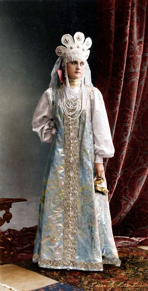 Posts About 1903 Ball In The Winter Palace On Color By Klimbim Costume Ball Russian Clothing