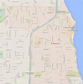 Map Of Evanston Illinois - United States Map States District
