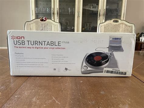 Ion Audio Ttusb Digital Conversion Usb Turntable Brand New Sealed Box