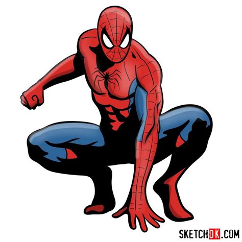 Chibi Drawings Cartoon Drawings Easy Drawings Spiderman Drawing Drawing Superheroes
