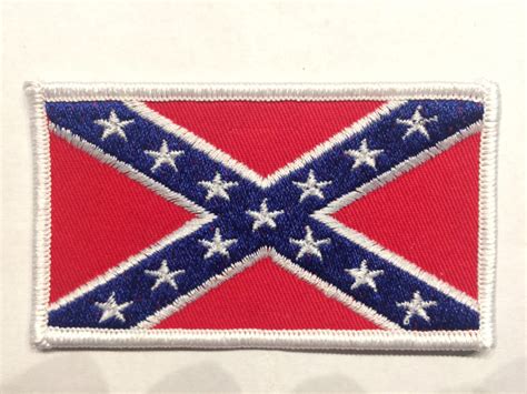Confederate Flag Patch (White Border) | CRAFFCRA