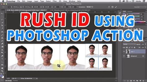 How To Make Id Picture In Photoshop 1x1 2x2 Passport Size