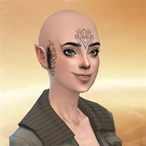 Pagan And Mehndi Faceandhead Tattoo Set By Velouriah At Mod The Sims