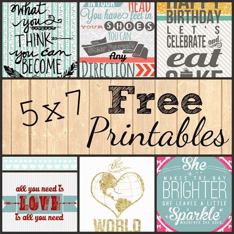 5x7 Free Printables 5x7 Free Printables Wall Printables Wall