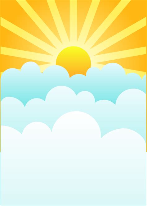 Sun And Cloud Cartoon Clipart Clipart Best