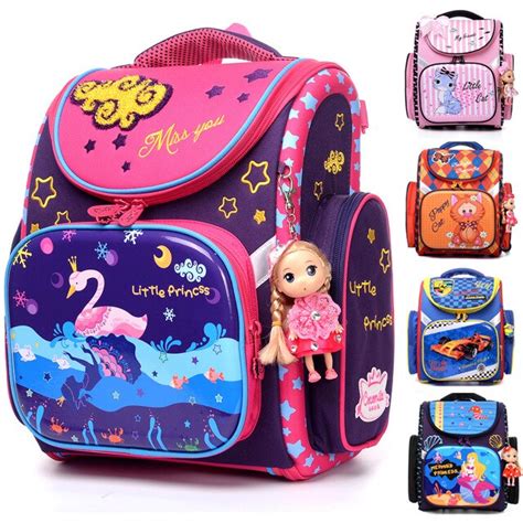 Buy New 2018 Cartoon School Bag Girls Orthopedic