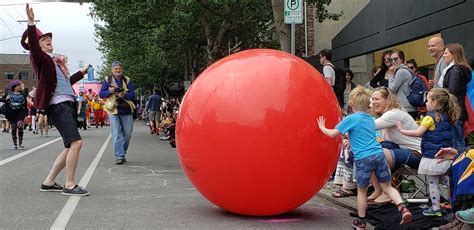 Big Red Ball Fremont Solstice Parade Seattle Wa Rseattlewa