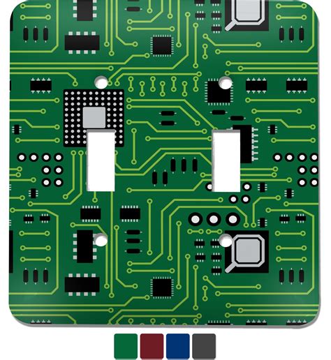 Circuit Board Light Switch Cover 2 Toggle Plate