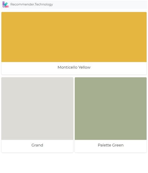 Monticello Yellow Grand Palette Green Ralph Lauren Paint Colors