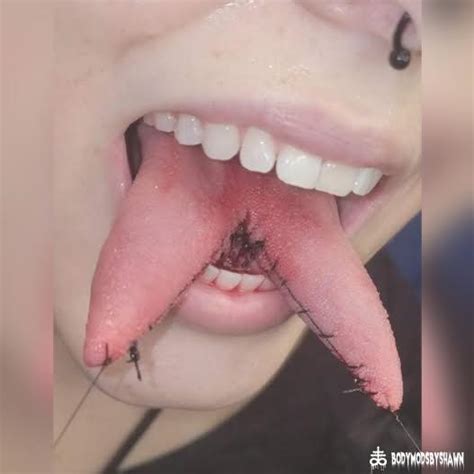 Tongue Splits Body Mods By Shawn