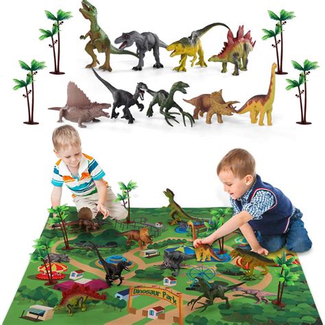 Mua Temi Dinosaur Toy Figure W Activity Play Mat And Trees Educational