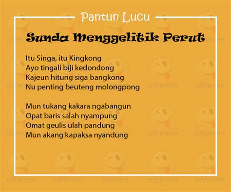 Pantun Lucu Sunda yang Menggelitik Perut - YEDEPE.COM
