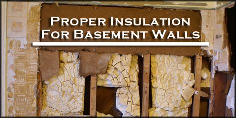 Best Type Of Insulation For Basement Walls