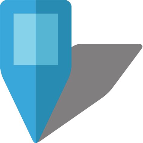 Simple Location Map Pin Icon Light Blue Free Vector Data Svg Vector Public Domain Icon
