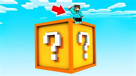 Minecraft Skyblock Tapi Pulaunya Giant Lucky Block 😯😲‼️ Youtube