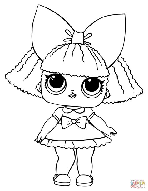 Lol Doll Glitter Queen Super Coloring Lol Doll Coloring Pages Lol