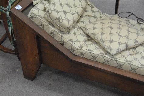 Lot Mission Oak Chaise Lounge Lg In Nadeau S Auction Gallery
