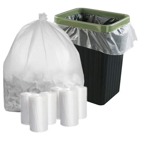 Amz Supply Clear Polyethylene Trash Bags 40x48 45 Gallon Garbage Can Liners 16 Micron Pack Of