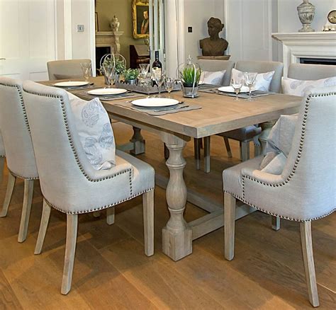 Montague Large Weathered Oak Rectangular Dining Table La Residence I