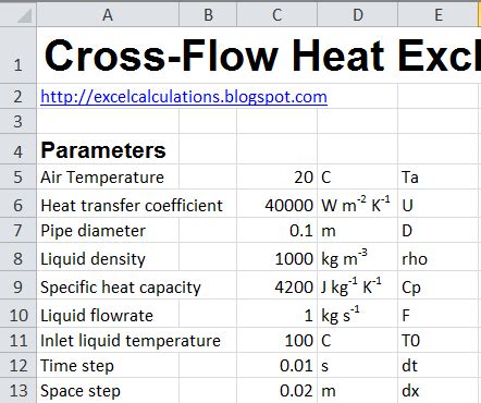 The inlet temperatures are known and outlet temperatures are to be determined. Heat Exchanger: Heat Exchanger Calculation Xls
