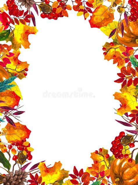 Autumn Leaves Border Frame Stock Illustrations 39763 Autumn Leaves