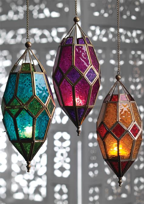 Moroccan Style Hanging Glass Lantern Wildwood Bude Cornwall