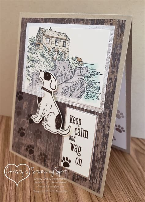 A Card With A Dog On It And The Words Keep Calm And Wag On