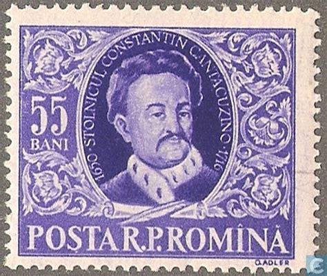 1955 Romania Rou Writers Vintage Postage Stamps Stamp Collecting