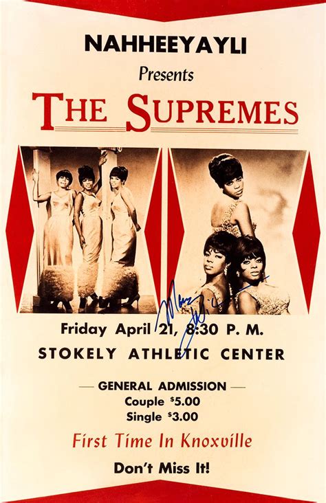 The Supremes 1966 Knoxville In 2020 Concert Posters Diana Ross