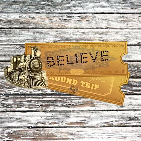 Buy your polar express tickets quick smart once you've found your ideal location, as if you snap your fingers, the tickets are gone! Golden Believe Polar Express Instant Download Ticket. PLUS ...