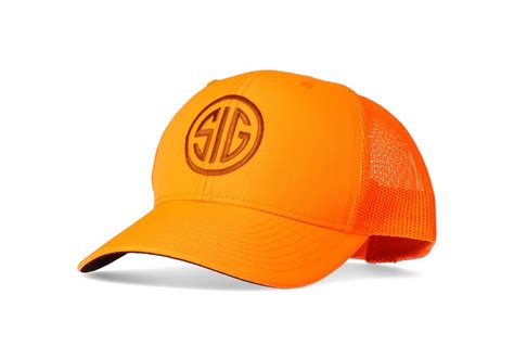 Blaze Orange Sig Trucker Hat