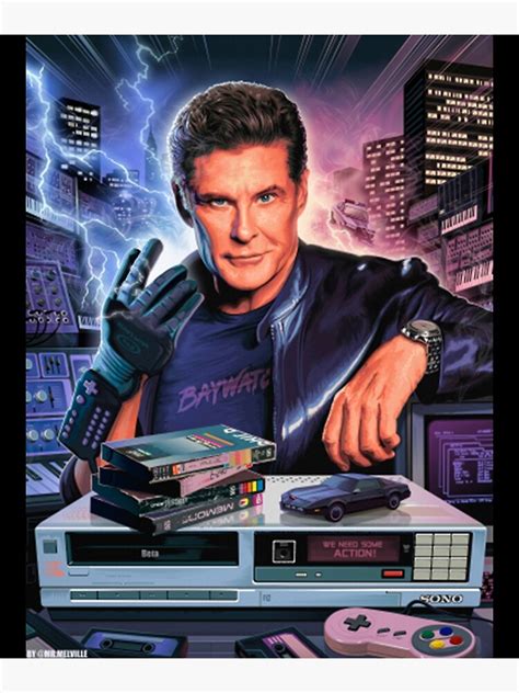 80s T Shirtpower Hoff Poster For Sale By Rurihayashi Redbubble