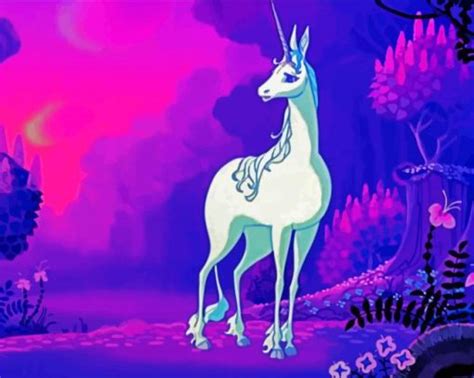 The Last Unicorn Animated Movie Paint By Numbers Canvas Paint By Numbers