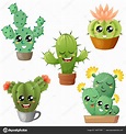 Set of cute cartoon cactus Stock Vector Image by ©Alka5051 #143017925