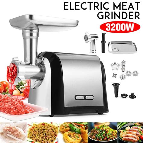 Buy 3200w 220v Electric Meat Grinder Multifunction Stainless Steel